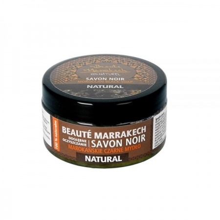 BEAUTE MARRAKECH Czarne mydło Savon Noir Naturalne 100g